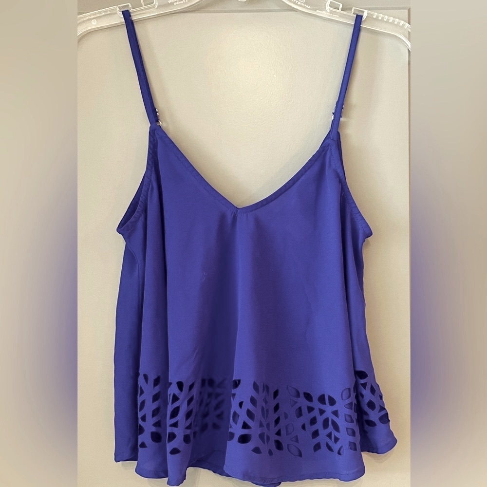 Love on a Hanger Purple Asymmetrical Camisole Top